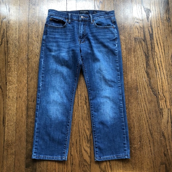 Lucky Brand Stretch Blue Denim Crop Jeans - Picture 2 of 5
